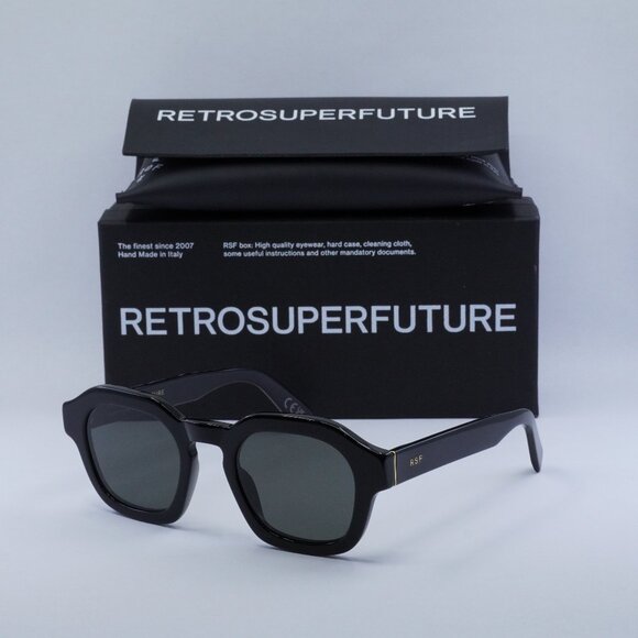 Final Price! RetroSuperFuture SALUTO BLACK 9FP Sunglasses - Picture 1 of 11